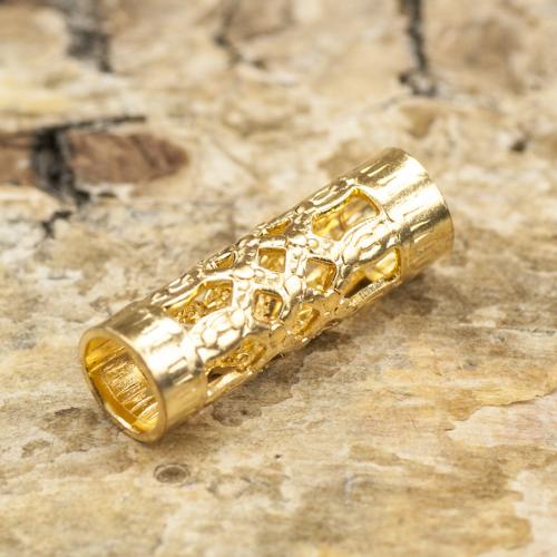 Mellandel Filigrantub 4x12 mm, Guldfärg (10st)