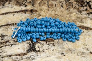 Seed Beads opak 2,6 mm, Aqua (20g)