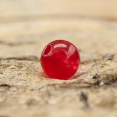 Pärla Malaysia jade 4 mm, Röd (10st)