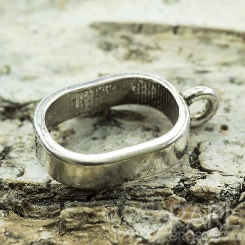 Berlockhållare Stor 4x16 mm, Antiksilver (5st)