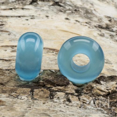 Ormlänkspärla Cat Eye Resin 13X7 mm, Blå (st)