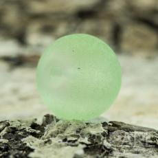 Frostad glaspärla 8 mm, Ljusgrön (20st)