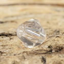 Glaspärla bicone 6 mm, Klar (20st)