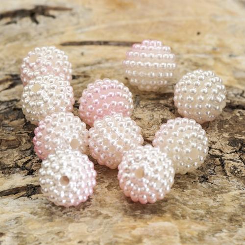 Bubbelpärla 10 mm, Rosa (5st)