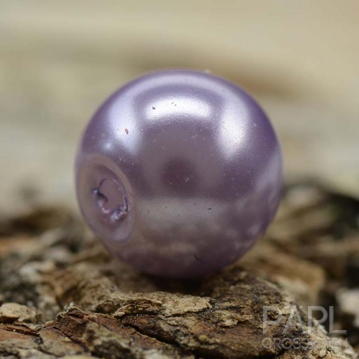 Vaxad glasprla 8 mm, Lavendel (20st)