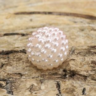 Bubbelpärla 10 mm, Rosa (5st)