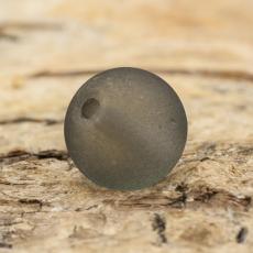 Frostad glaspärla 8 mm, Grå (20st)
