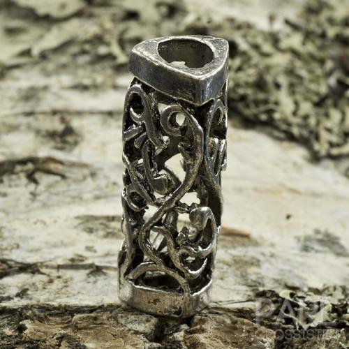 Slider Ornament 31x12 mm, Antiksilver (st)