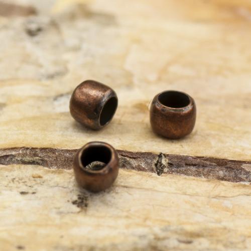 Klämpärla rund 2 mm, Antikkoppar (100st)
