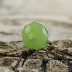 Glaspärla facetterad rondell 6x4 mm, Ljusgrön (20st)