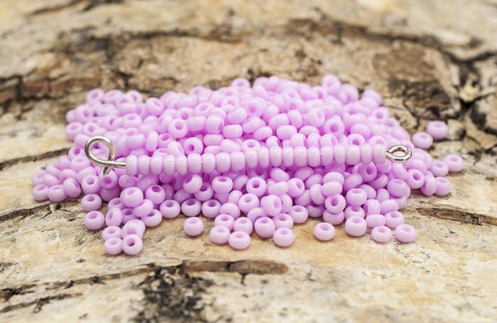Seed Beads opak 2,5 mm, Ljusrosa (20g)