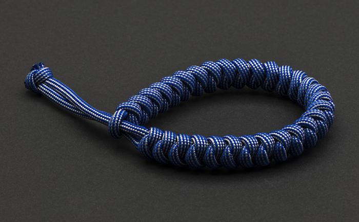 Paracord 550, Blue Silver Stripes (meter)