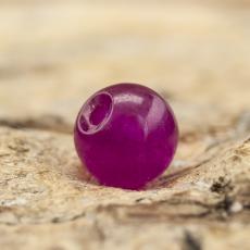 Pärla Malaysia jade 4 mm, Vinröd (10st)