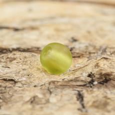 Frostad glaspärla 4 mm, Olivgrön (60st)