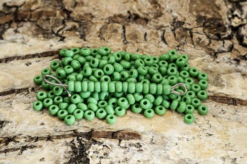 Seed Beads opak 2,6 mm, Grön (20g)