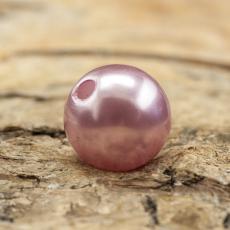 Rund Akrylpärla 8 mm, Rosa (30st)