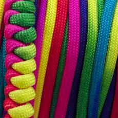 Paracord Rainbow, 4 mm, Flerfärgad (meter)