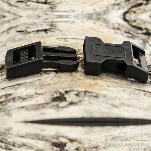 Lås Survival plast 45x20,5 mm, Svart (st)
