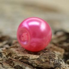 Vaxad glaspärla 6 mm, Cerise (40st)