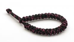 Paracord 550, Black With Pink X (meter)