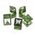 Swarovski Square 10x10 mm, Green Tourmaline (st)