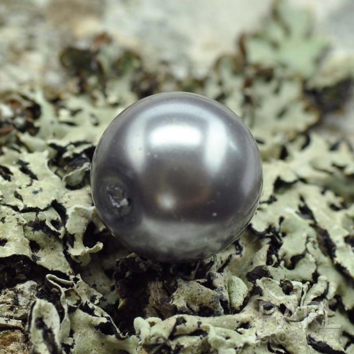 Vaxad glasprla 10 mm, Silver (10st)