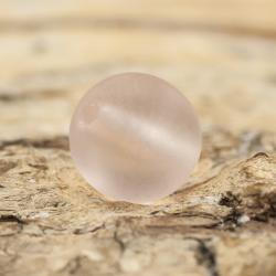 Frostad glaspärla 6 mm, Ljusrosa (40st)