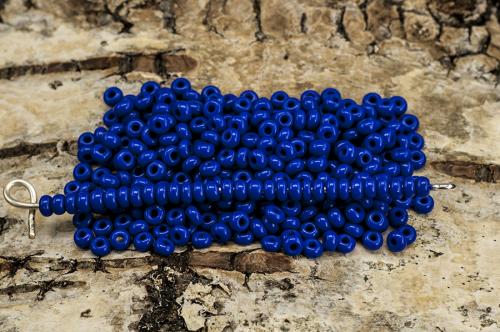 Seed Beads opak 2,5 mm, Blå (20g)