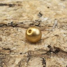 Vaxad glaspärla matt 4 mm, Guld (60st)