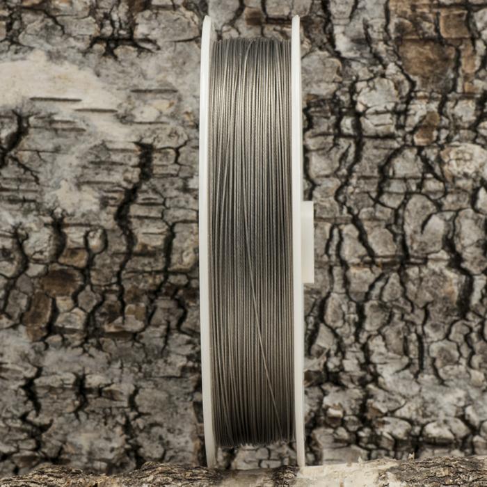 Plastverdragen wire 0,38 mm, Metallfrg (100 m)