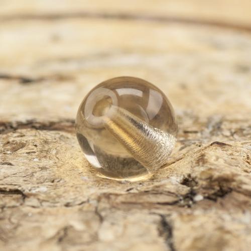 Glaspärla rund 6 mm, Beige (40st)