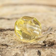 Glaspärla facetterad kula 7 mm, Ljusgul (15st)