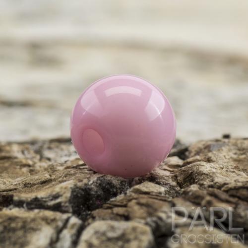 Rund akrylpärla 6 mm, Rosa (50st)