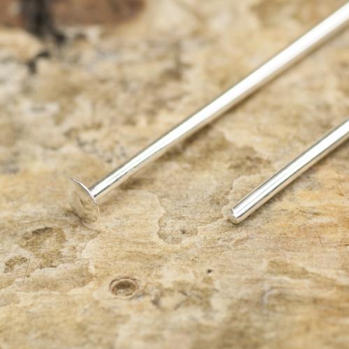 Hattnål 25x0,7 mm, Silverfärg (50st)