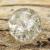 Krackelerad glaspärla 10 mm, Transparent (10st)