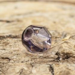 Glaspärla facetterad kula 6 mm, Lila AB (20st)