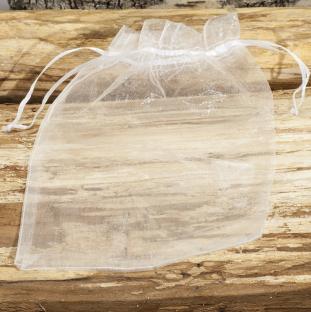 Tygpåse organza 15x20 cm, Vit (st)