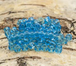 Seed Beads transparent 5 mm, Turkos (20g)