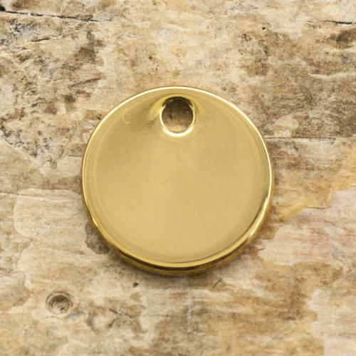 Tag Cirkel i Rostfritt stål 8 mm, Guldfärg (st)
