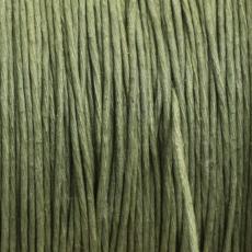 Vaxad bomullstråd 0,8 mm, Grön (meter)