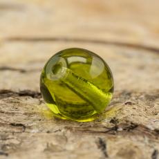 Glaspärla Rund 8 mm, Olivgrön (20st)