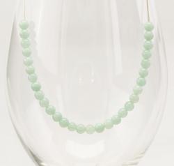 Pärla Malaysia jade 4 mm, Akvamarin (10st)