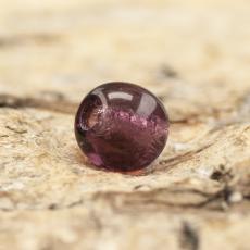 Glaspärla rund 4 mm, Mörklila (60st)
