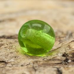 Glaspärla rund 6 mm, Grön (40st)
