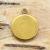 Cabochoninfattning 12 mm, Antikguld (3st)