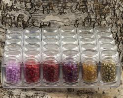 Box med 5 mm Seed Beads, Mix (st)