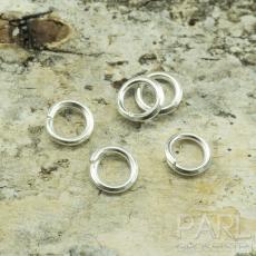 Ring öppningsbar 4 mm, Silverfärg (50st)