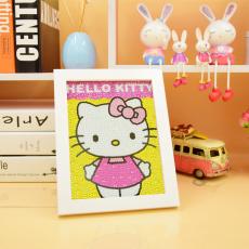 Diamond Painting med ram, Hello Kitty
