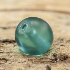 Frostad glaspärla 8 mm, Havsgrön (20st)