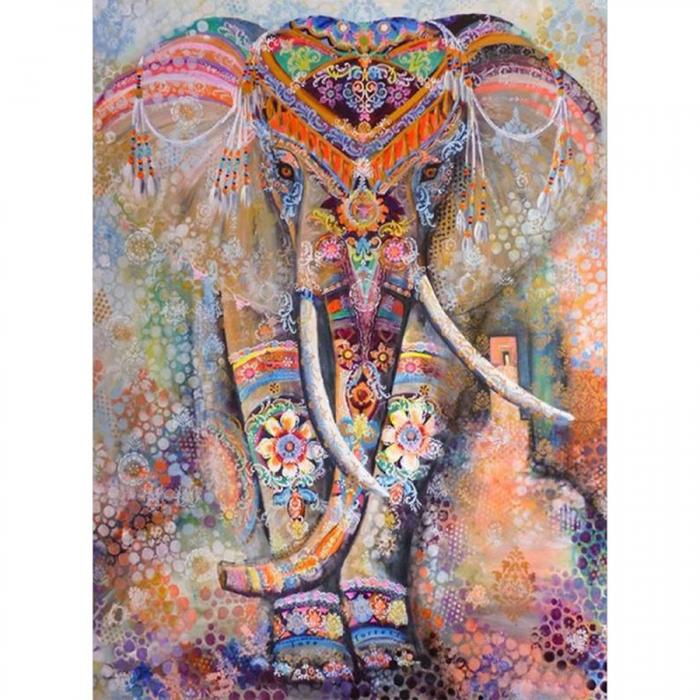 Diamond Painting Canvas 40 x 50 cm, Elefant